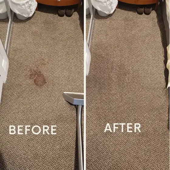 Before and after carpet cleaning result 6